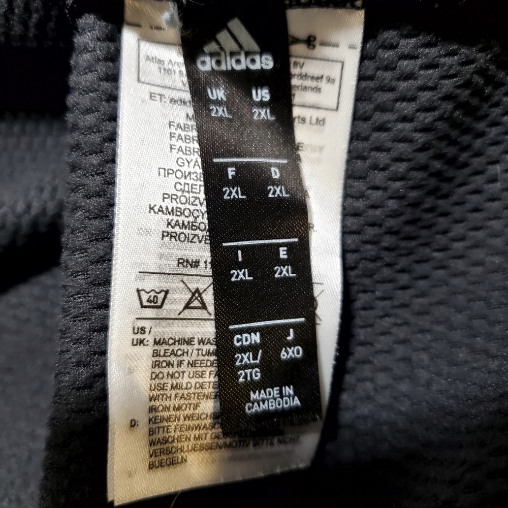 Adidas "Here to Create" Adobe Max Climawarm Hoodie pullover in black 2X - Picture 7 of 10